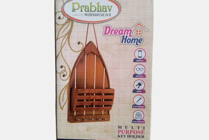 Upgrade your home’s organization with the stylish and compact Prabhav Multipurpose Key Holder, designed to blend functionality with modern aesthetics.