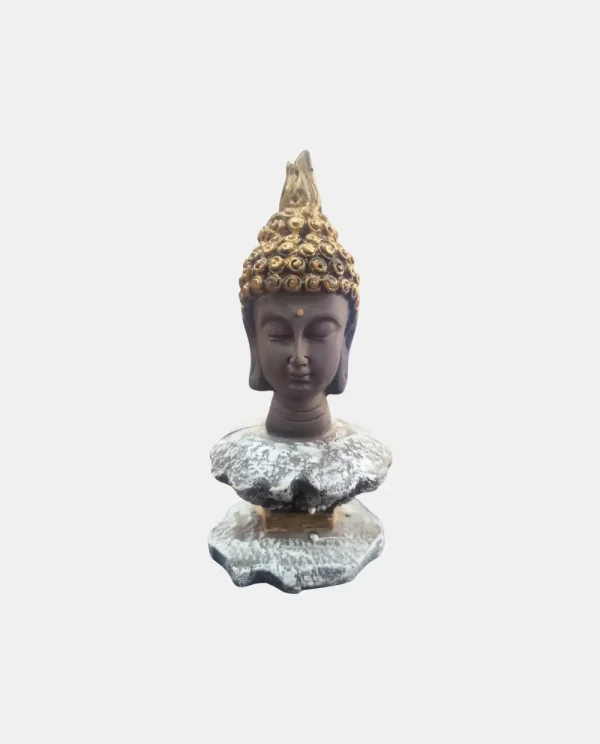 Buddha Head Showpiece with Lotus Base