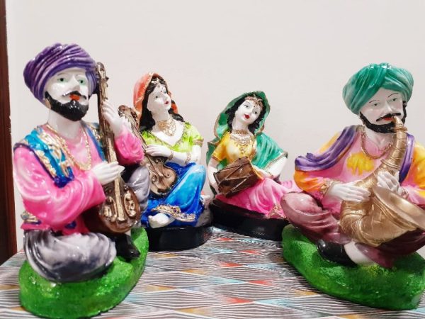 Rajasthani Musical Band Showpiece Set 6