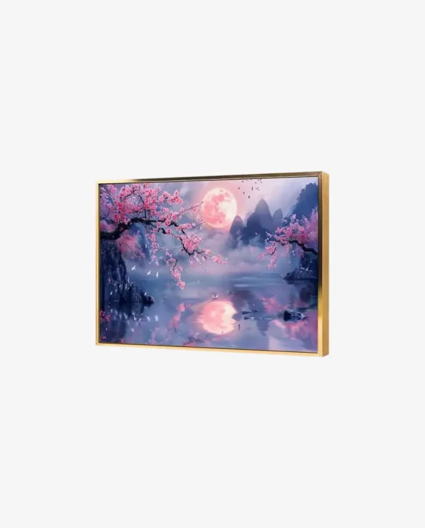 Painting Full Moon Night Blooming Interior Painting
