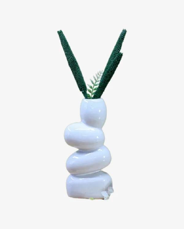 Ceremic Stone Shaped Flower Vase