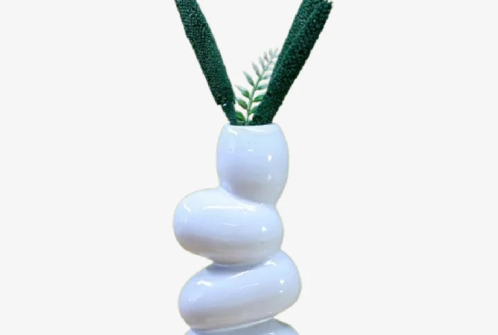 Ceremic Stone Shaped Flower Vase