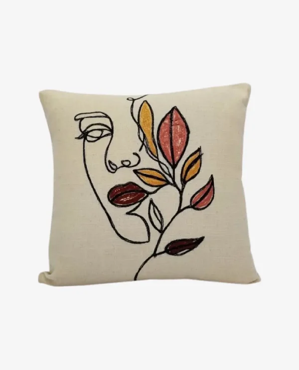 Embroidered Cushion Cover