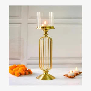 Add a touch of elegance to your interiors with this Metal Classy Candle Stand, designed to create a warm and inviting ambiance.