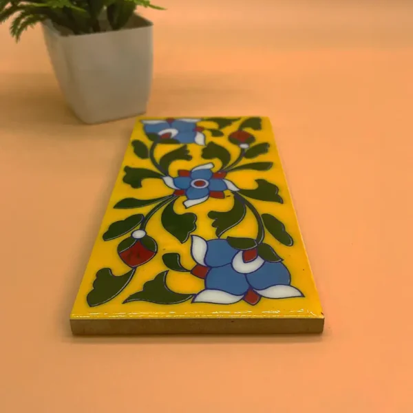 Add the Hand-Painted Floral Ceramic Wall Tiles – Set of 4 to your collection today and redefine your décor with timeless artistry. Shop now to experience the elegance of Diwam Handicrafts!