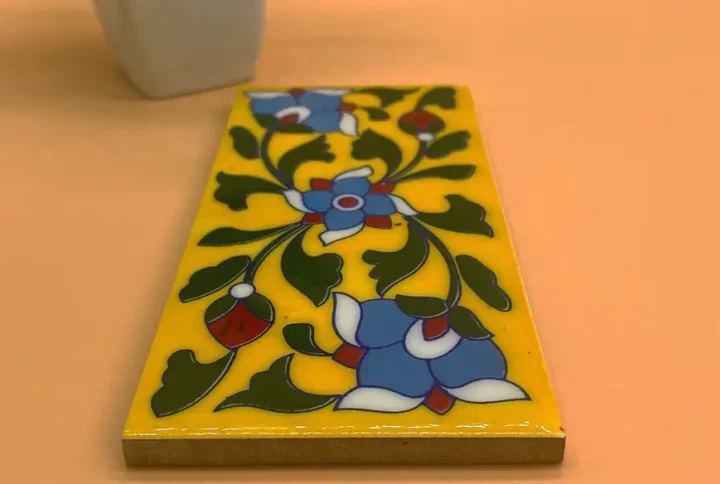 Add the Hand-Painted Floral Ceramic Wall Tiles – Set of 4 to your collection today and redefine your décor with timeless artistry. Shop now to experience the elegance of Diwam Handicrafts!