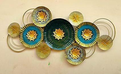 Flower Metal Wall Art Frame with LED