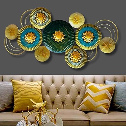 Flower Metal Wall Art Frame with LED