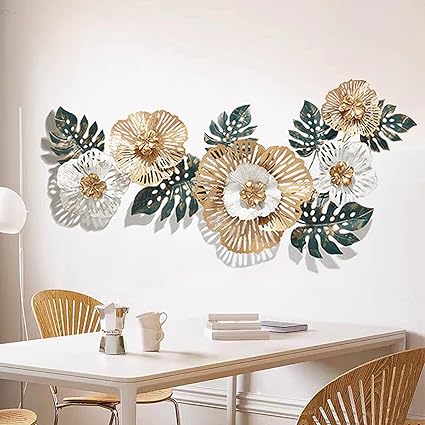Living Room Ginkgo Leaf Design Metal Wall Decor For Wall Decor