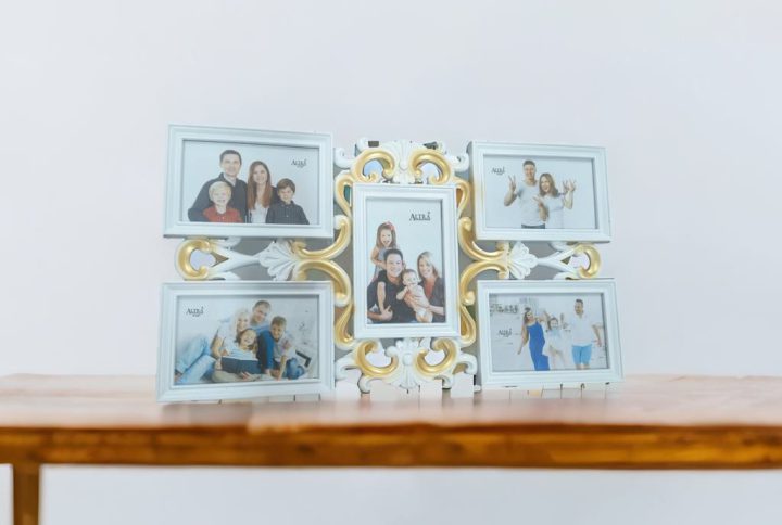 5 Golden & White Color Photo frame