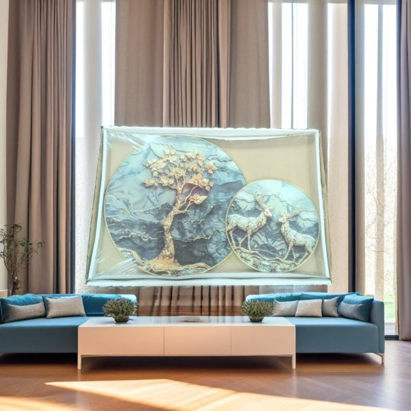 Deer With Vastu Money Tree Wall Painting