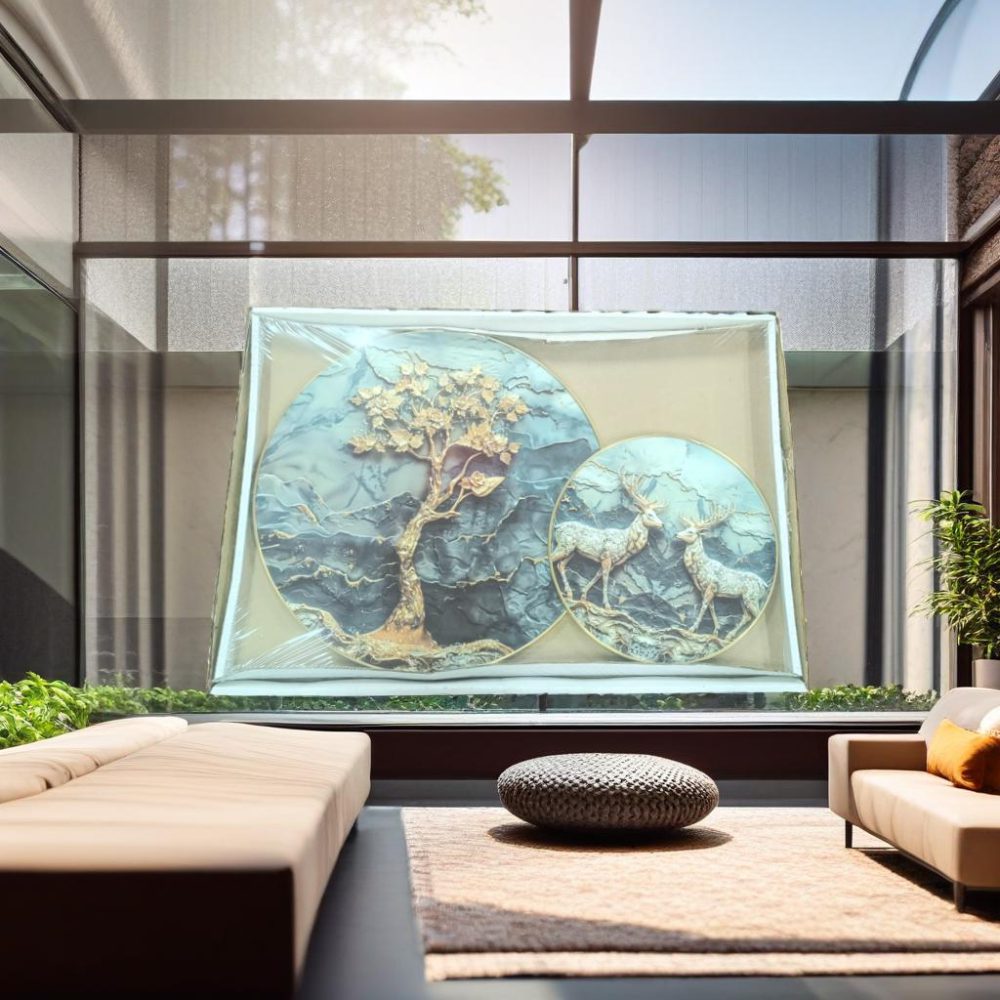 Deer With Vastu Money Tree Wall Painting
