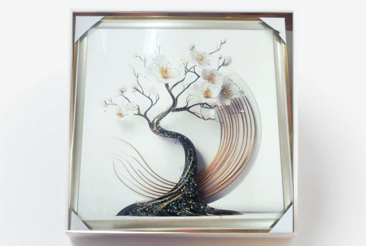 3D Embossed Painting of a Tree