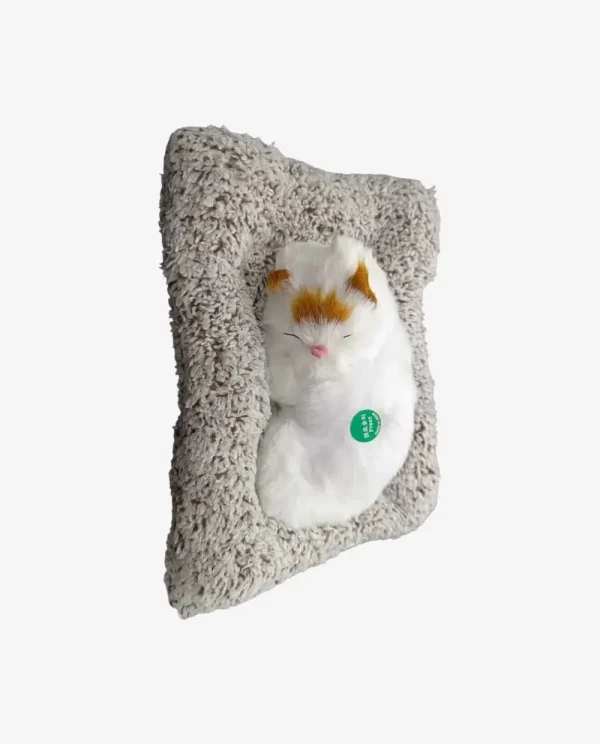 Bring home this Cute Sleeping Cat Toy with Meow Sound – a delightful companion that adds charm and warmth to any space! 🐱✨ Crafted with soft, plush material and realistic detailing, this adorable cat toy looks just like a real sleeping kitten. With a gentle meow sound, it captures the hearts of kids and cat lovers alike. Perfect as a gift for children, a decorative showpiece, or a table décor item, it brings joy and coziness to bedrooms, living rooms, or offices. A sweet reminder of love, comfort, and cuteness — this toy is sure to make anyone smile!
