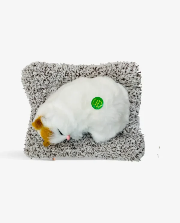 Bring home this Cute Sleeping Cat Toy with Meow Sound – a delightful companion that adds charm and warmth to any space! 🐱✨ Crafted with soft, plush material and realistic detailing, this adorable cat toy looks just like a real sleeping kitten. With a gentle meow sound, it captures the hearts of kids and cat lovers alike. Perfect as a gift for children, a decorative showpiece, or a table décor item, it brings joy and coziness to bedrooms, living rooms, or offices. A sweet reminder of love, comfort, and cuteness — this toy is sure to make anyone smile!