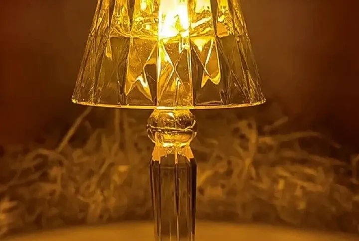 1Pc Small Led Table Lamp Mini Projection Lamp for Night Light, Gifting, Birthday, Home, Indoor, Outdoor Decoration