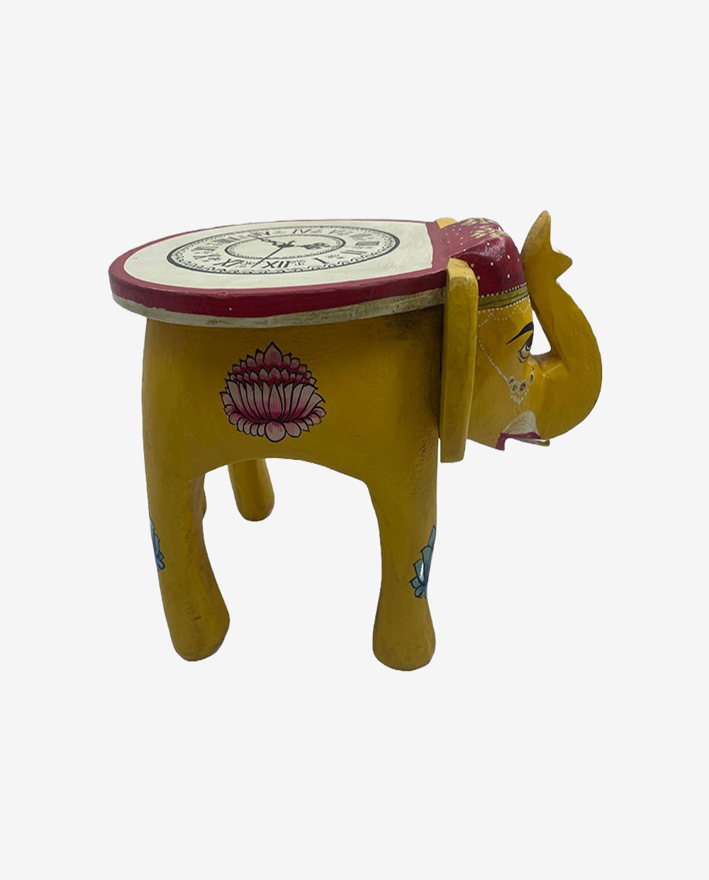 Handcrafted-Wooden-Elephant-Stool-5