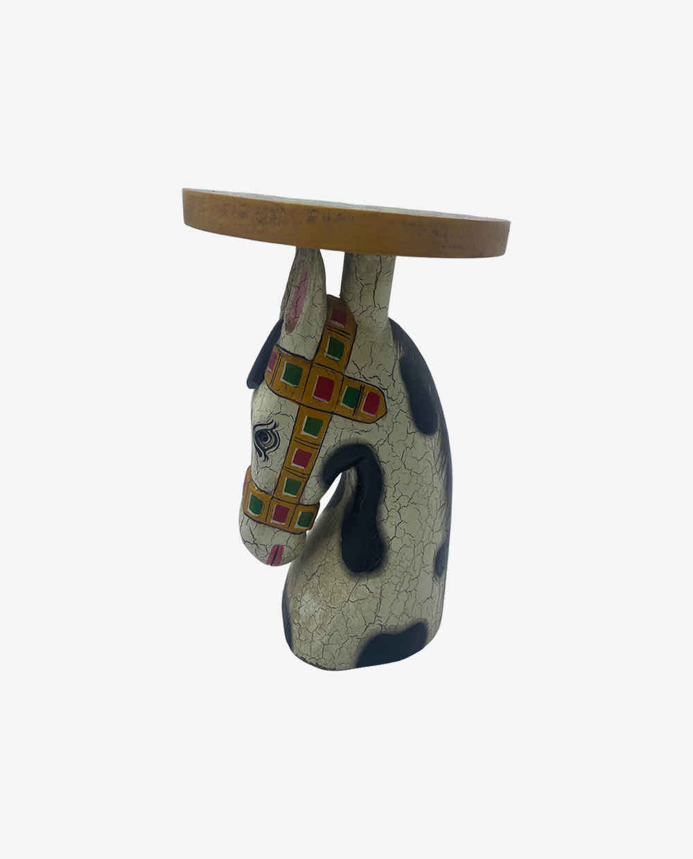 Handcrafted-Wooden-Horse-Stool-2