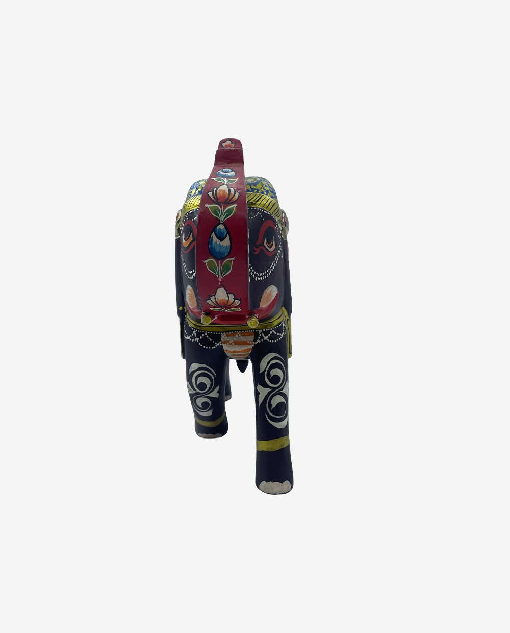 Handpainted-Rajasthani-Wooden-Elephant-(8-Inch)-5