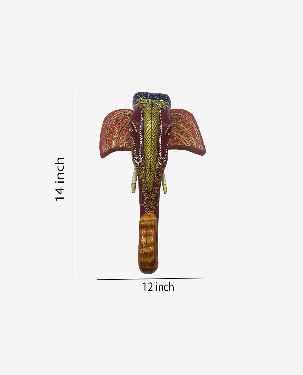 Handpainted-Wooden-Elephant-Head-Wall-Hanging-2